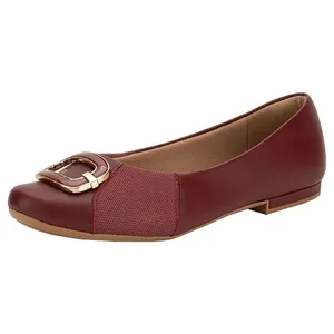 Sapatilha Feminina Flat Usaflex MM0104 VINHO 35