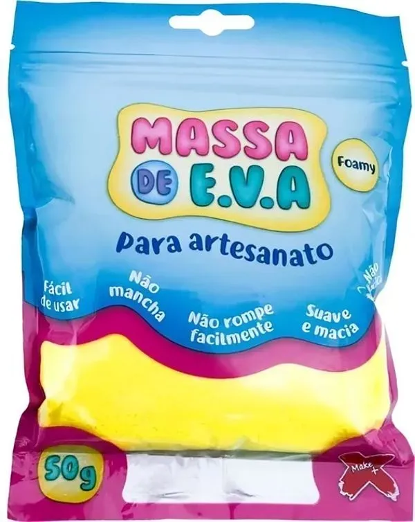 Massa Para Modelar Eva 50g Amarela