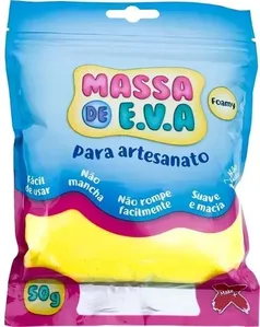 Massa Para Modelar Eva 50g Amarela