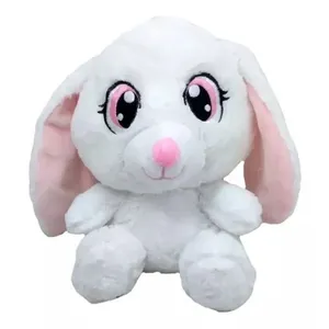 Coelho Pelúcia Branca 24 Cm Altura Coelhinha