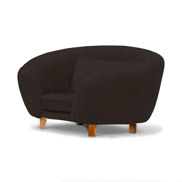 Caminha Mini Poltrona para Pets Loja Sheep Bela para Cães e Gatos Veludo Marrom 43x65x62cm com Almofadinha Caminha Mini Poltrona para Pets Loja Sheep Bela para Cães e Gatos Veludo Marrom 43x65x62cm