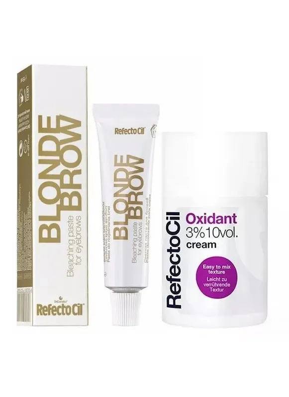 Kit Refectocil 1 Tinta + 1 Oxidante Creme Blonde Brow