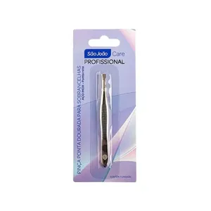 Pinça Para Sobrancelha Aço Inox Reta Dourada São João Care PINCA P/SOBRENCELHA ACO INOX RETA DOURAD