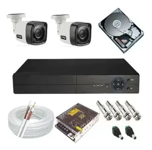 Kit Cftv 2 Câmeras Infra Gravador Dvr Com Acesso Internet