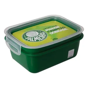Marmita Com Travas Palmeiras Plástico 850ml 16169 - Plasútil