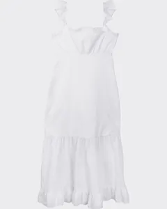 Vestido Midi Feminino Marias Em Algodão Plumetis - ENFIM Branco - P
