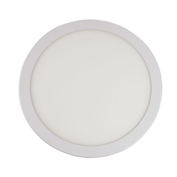 Painel LED de Embutir Slim Redondo Luz Branca Bivolt Bronzearte Painel de LED Embutir Slim 24W 29,5cm 2040 Lúmens Luz Branca