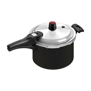 Panela de Pressão Panelux com Fechamento Externo Antiaderente Preta 4,5L