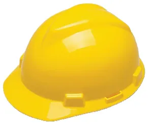 Capacete Aba Frontal com Suspensão de Tecido MSA Capacete V-GARD aba frontal PK amarelo 311306 - MSA
