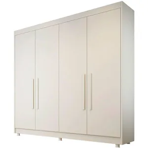 Guarda-Roupa Europa Palermo com 4 Portas e 3 Gavetas Off White