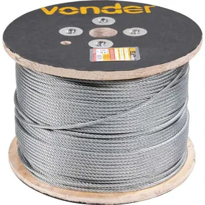 Cabo Aço Af Galvanizado 3,2-1/8 6X7 Vonder