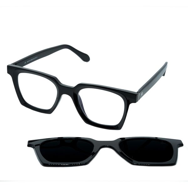 Óculos Clipon Hit, modelo 4 8023, cor Preta