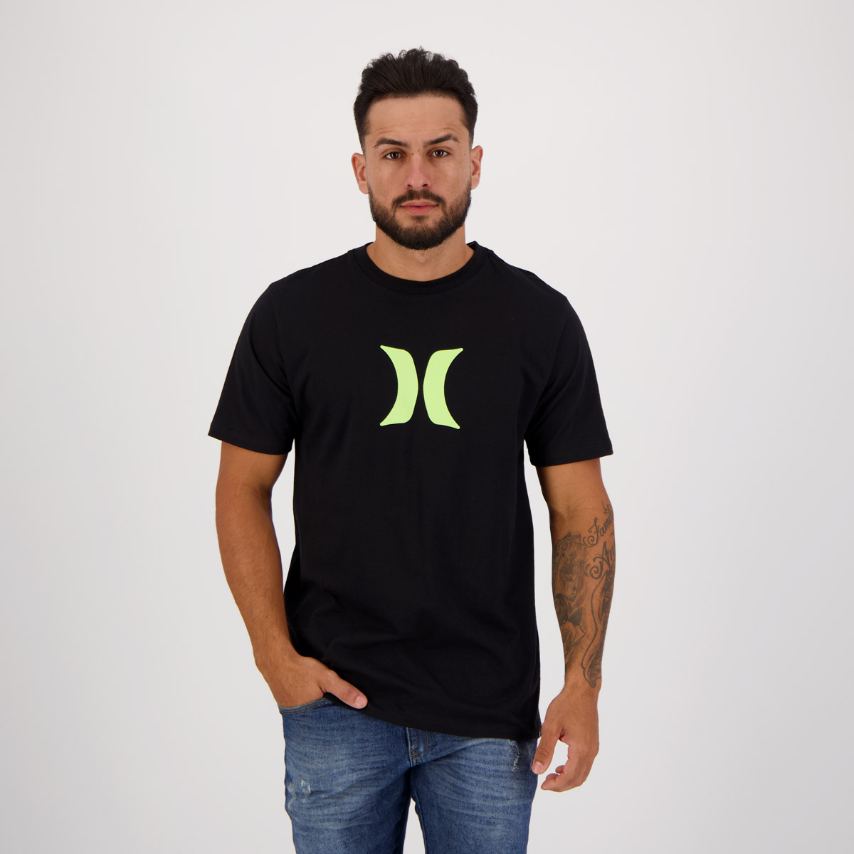 Camiseta Hurley Classic Icon Preta