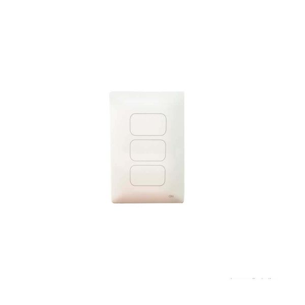 Interruptor One Touch 4x2 PAD paralelo triplo branco ON