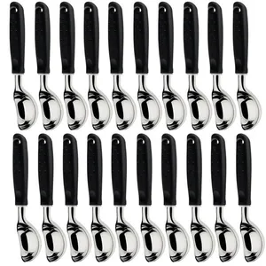 Kit 20 Colheres Conchas para Açaí Sorvete Pegador Tramontina Zamak 21cm