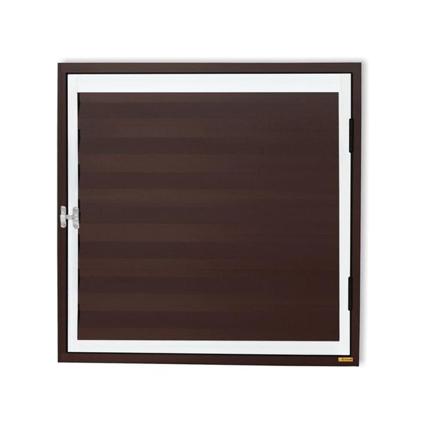 Porta de Alumínio Plus Abrigo Corten e Branco - 60x80