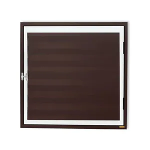 Porta de Alumínio Plus Abrigo Corten e Branco - 60x80