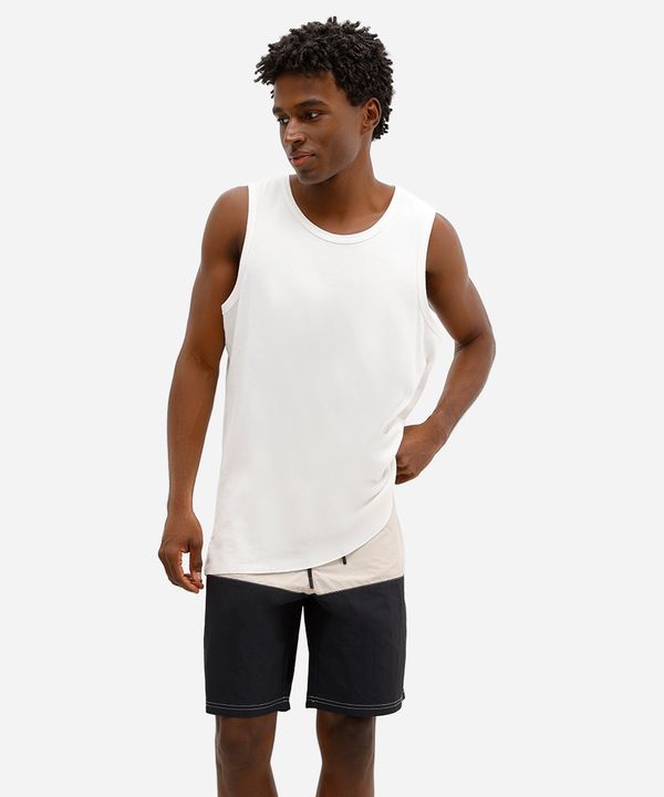 short boardshort masculino com recorte bege 48