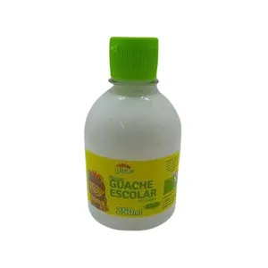 Tinta Guache Escolar Pet 250ml Com Aplicador Piratininga Branco