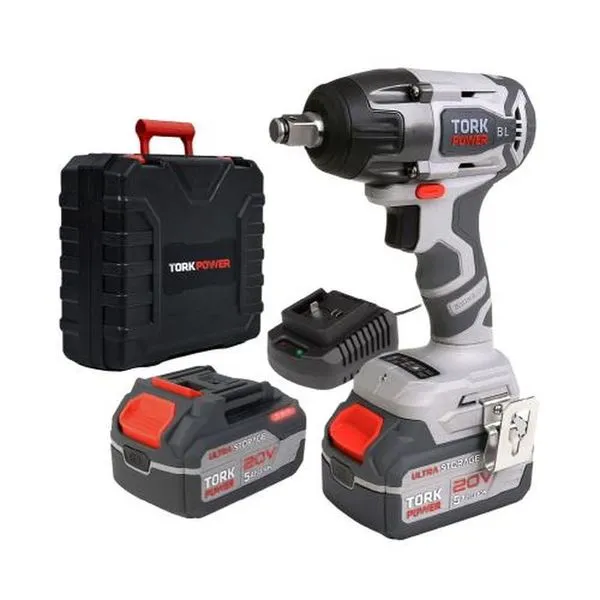 Chave de Impacto 1-2'' a Bateria 20V Motor Brushless Torque Máximo 350Nm Tork Brasil Chave de Impacto 1-2'' Bateria 20V Motor Brushless 350Nm Tork Brasil