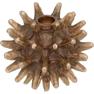 Barroco Castiçal 11X12X12Cm Resina Bronze