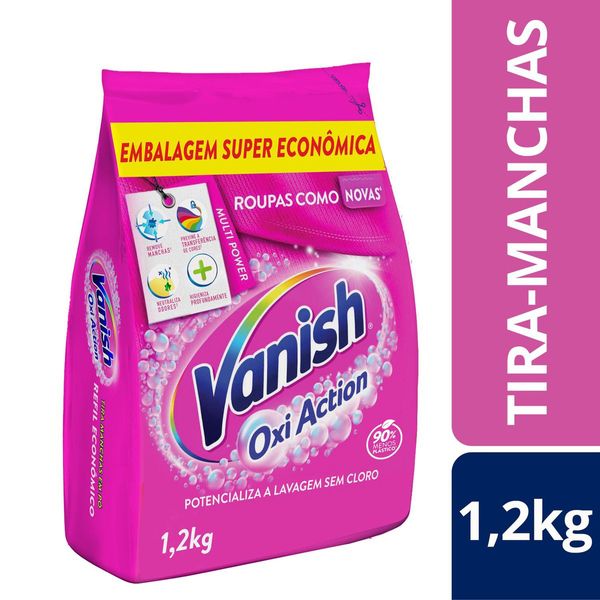 Tira Manchas em Pó Vanish Oxi Action 1,2kg para Roupas Coloridas