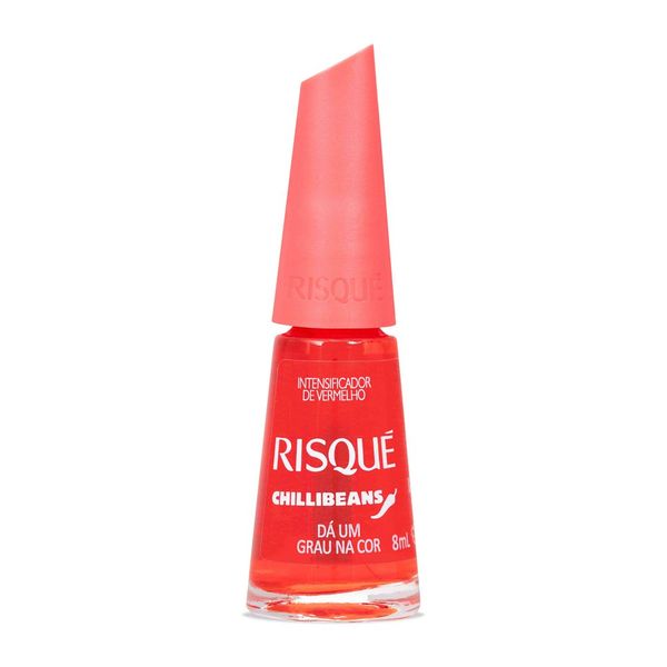 Esmalte Intensificador de Vermelho Risqué & Chilli Beans Dá Um Grau na Cor 8ml