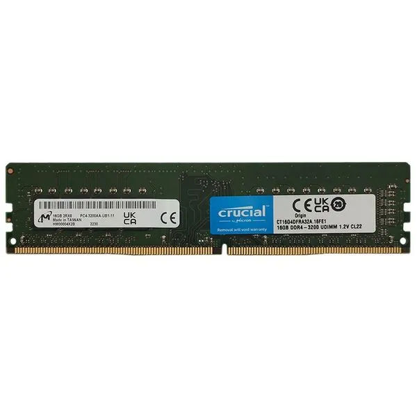 Memória 16gb Crucial, Ddr4, 3200mhz, Cl22 - Ct16g4dfra32a