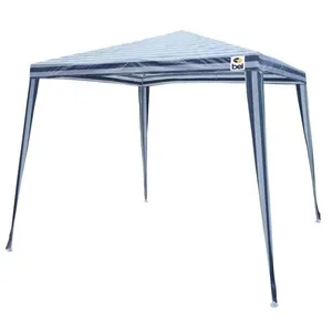 Tenda Gazebo 3 X 3 Poli Listrado Azul/branco - Bel Lazer