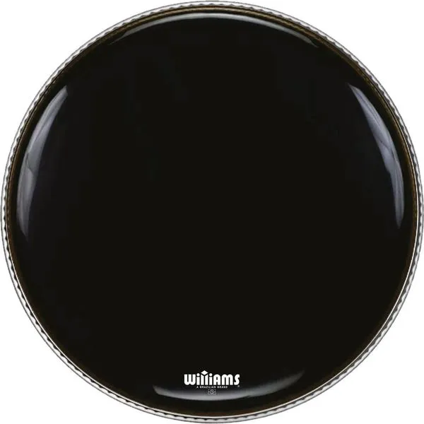 Pele de Bumbo 22 Polegadas com Anel Interno Clear W1SC para Som Encorpado e Equilibrado Evan Williams Pele de Bumbo 22 Polegadas Clear W1SC com Anel Interno para Grave Definido Evan Williams