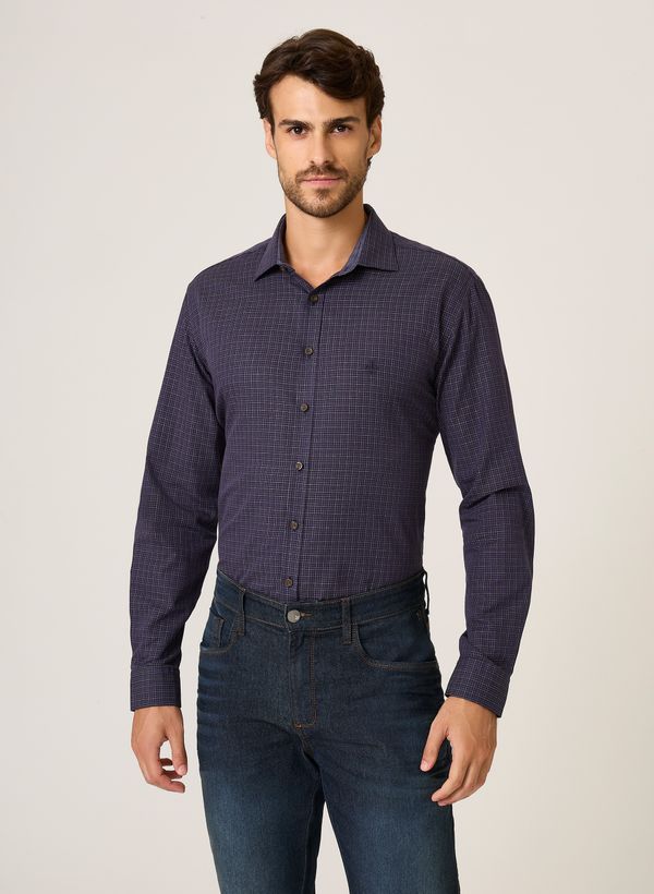 Camisa Comfort Fit Tricoline Xadrez Dudalina Masculina 2