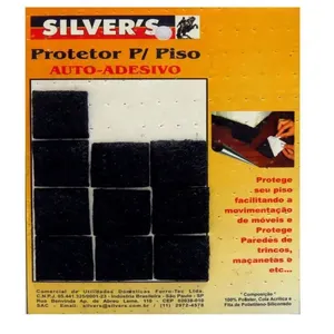 Protetor de Piso Quadrado P 25x25mm - 772 - SILVER'S