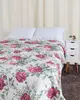 Colcha Casal Ultrassônica Arte E Cazza Com Flores Branco UN