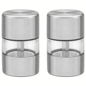 Conjunto de Mini Moedores Tramontina Realce em Aço Inox e Acrílico – 2 Peças