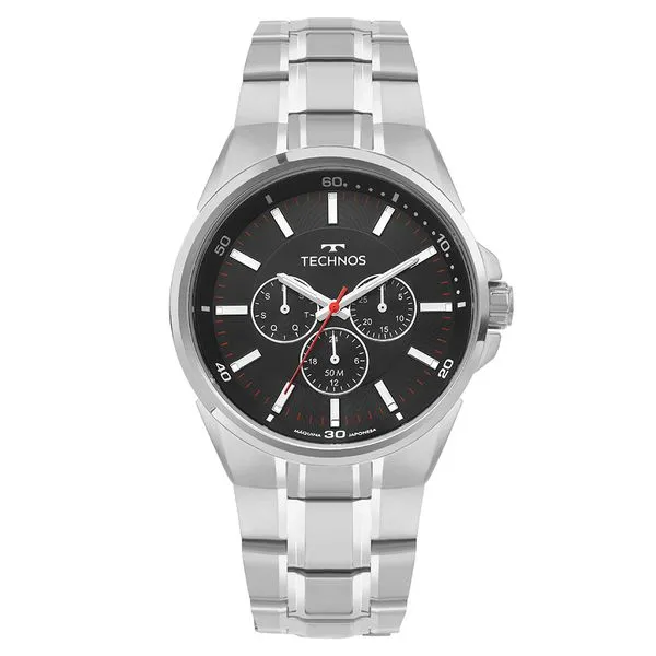 Relógio Technos Masculino Skymaster Prata - 6P29AMI/1P