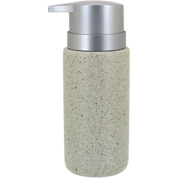 Clássico Porta Sabonete Liquido 16X8X6Cm 260Ml Cerâmica Bege