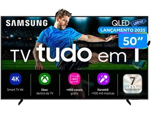 Smart TV 50" Samsung Ultra 4K QLED QN50Q7FAAGXZD Tizen Q4 AI 3 HDMI