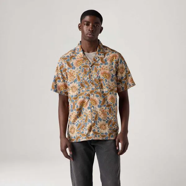 Camisa Levi's® The Sunset Camp Shirt Manga Curta - L USA | G BR