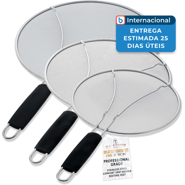Conjunto Proteção US Kitchen 3 Peças Respirável Preto A-MBI