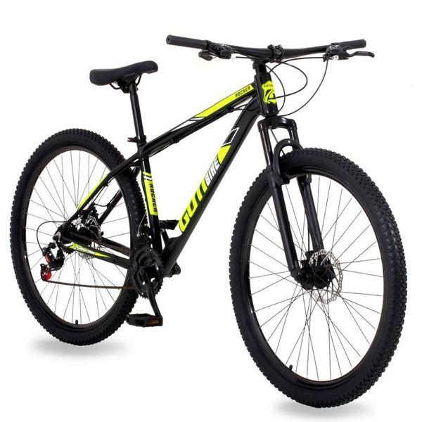 Bicicleta Aro 29 Gott 24 Marcha Câmbio Shimano Freio A Disco 17 Preto Amarelo