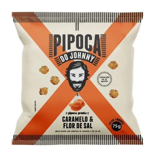Pipoca JOHNNY Caramelo e Flor de Sal 75g