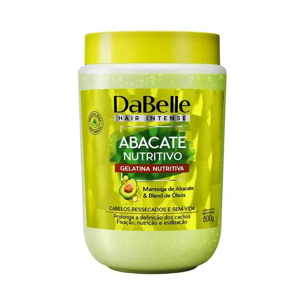 Gelatina Dabelle Abacate Nutritivo 800g Gelatina Dabelle 800g Abacate Nutritivo