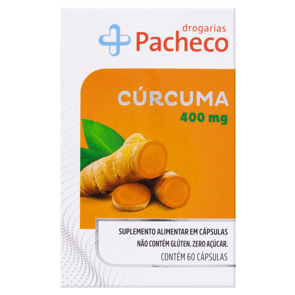 Cúrcuma 400mg Drogarias Pacheco 60 Cápsulas
