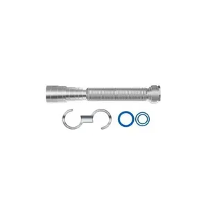 Sifão Cromado 72cm com Canopla para Ligação de Saída de Água ao Esgoto com Ajuste de Comprimento Pádova Sifão Cromado 72cm com Canopla para Único Ponto de Saída com Ajuste de Comprimento Pádova