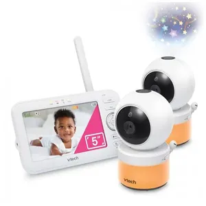 Babá Eletrônica, Monitor 270 com Luz Noturna Coloridas, VTECH VM5463 2, Branco 110v
