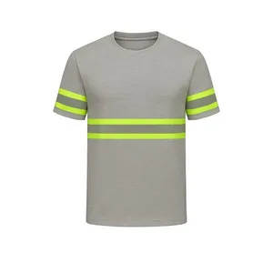 Camiseta Poliéster Manga Curta Refletiva Tockformes Camiseta Manga Curta Poliester Refletiva Cinza Tamanho GG Tockformes