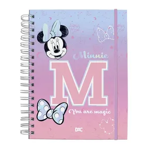 Mini Caderno Smart Minnie Com Elástico 80 Folhas 4649 - Dac