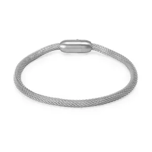 Pulseira Lamont de Malha de Aço Prata G