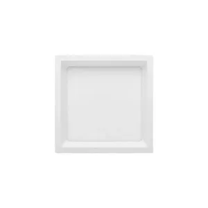 Painel De Led Sobrepor Stella Deep Quadrado 16x16cm Recuado 12w Branco - 3000k - Luz Amarela