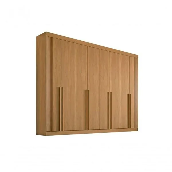 Guarda Roupa 8 Portas 8 Gavetas Daymont Ripado Móveis D Doro